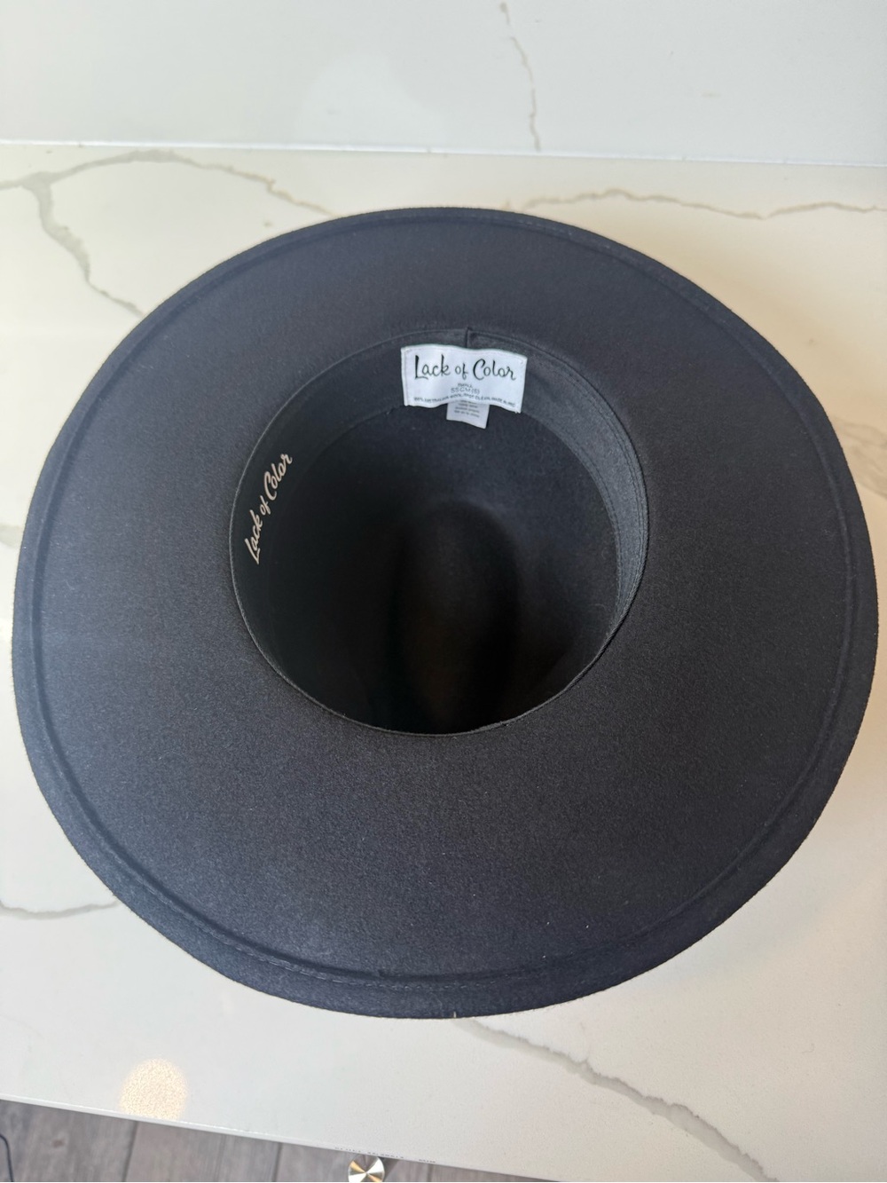 Lack of Color Prism Hat 55 cm black size small boho festival FLAWS NOTED - Picture 10 of 16
